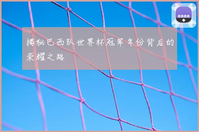揭秘巴西队世界杯冠军年份背后的荣耀之路
