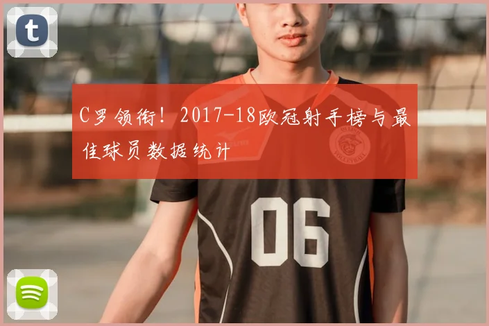C罗领衔！2017-18欧冠射手榜与最佳球员数据统计
